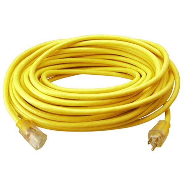 Master Electronics 02587ME 25 ft. Yellow Round Vinyl Extension Cord 728405